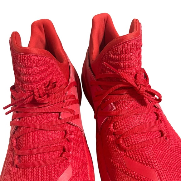 Adidas D Lillard Dame 3 Roots Red Size 12.5 Men’s - Picture 6 of 9